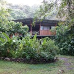 The lodge, our bedroom is visible on upper floor at right